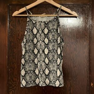 Snake print tank top